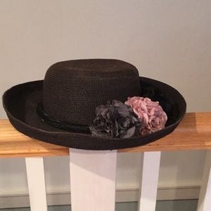 Vintage Lord and Taylor hat with removable roses.